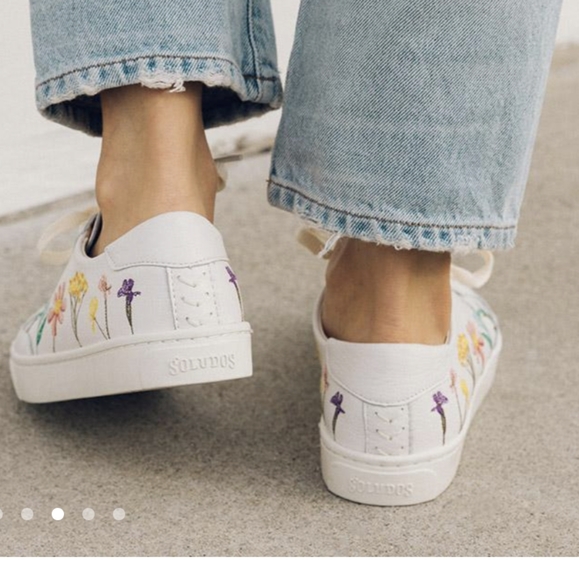 Soludos Pressed Floral Ibiza Sneakers - Picture 3 of 9